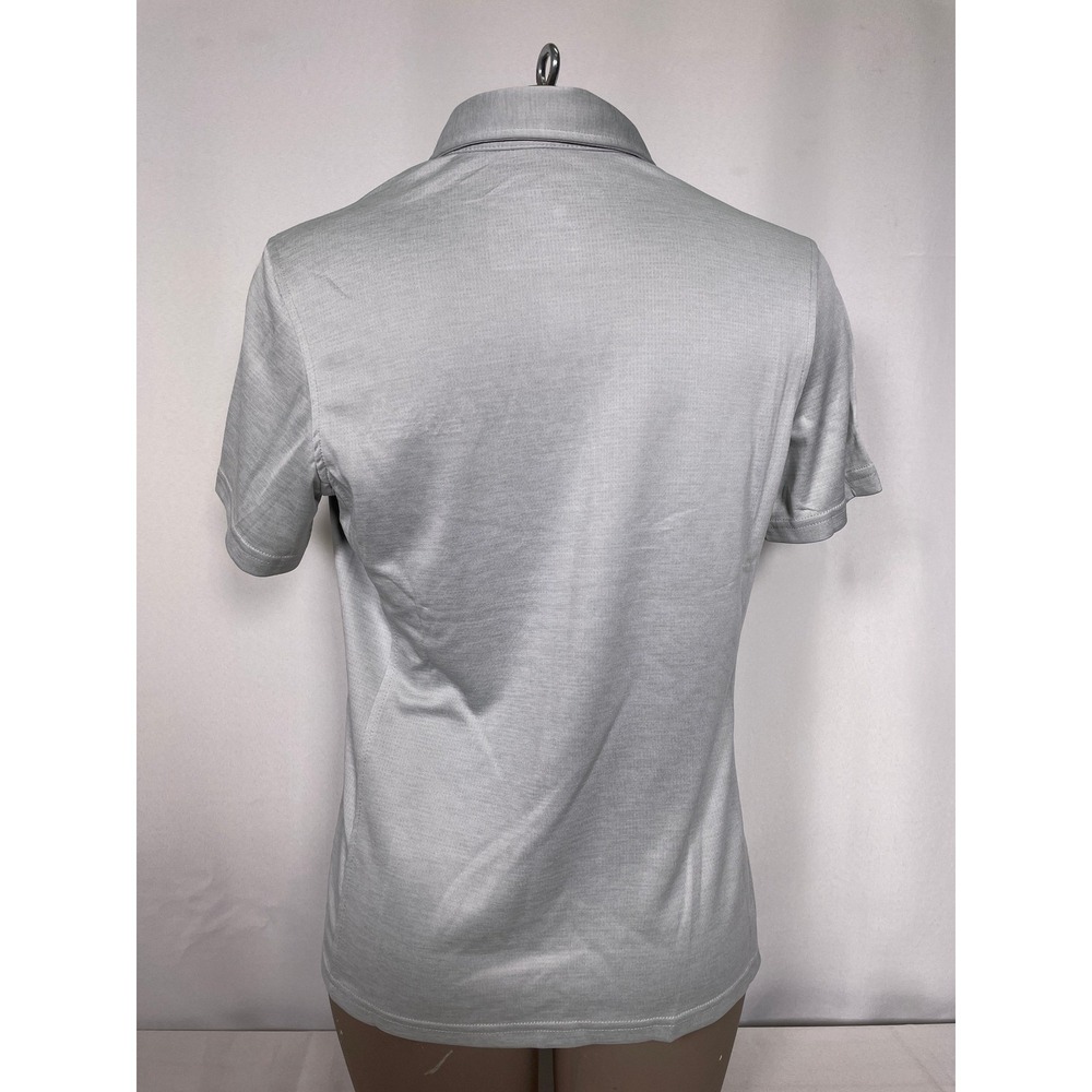 American Express Short Par 4 Silver Polo Shirt Women's SMALL NWT - Picture 10 of 13